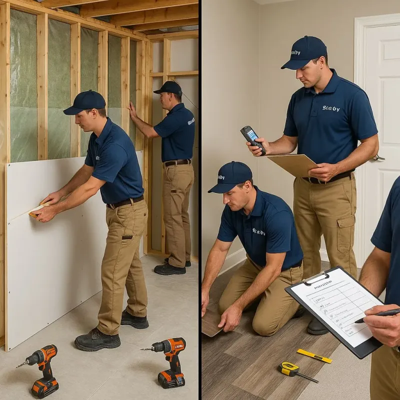 Repairs and Reconstruction process in Fort Totten, ND